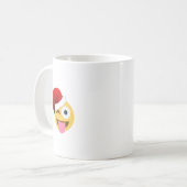 Weihnachtsclaus windet Emoji Kaffeetasse (Vorderseite Links)