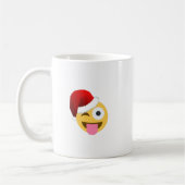 Weihnachtsclaus windet Emoji Kaffeetasse (Links)