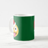 Weihnachtsclaus windet Emoji Kaffeetasse (Vorderseite Links)