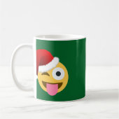 Weihnachtsclaus windet Emoji Kaffeetasse (Links)