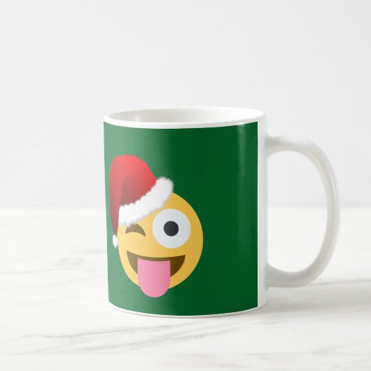 Weihnachtsclaus windet Emoji Kaffeetasse (Rechts)