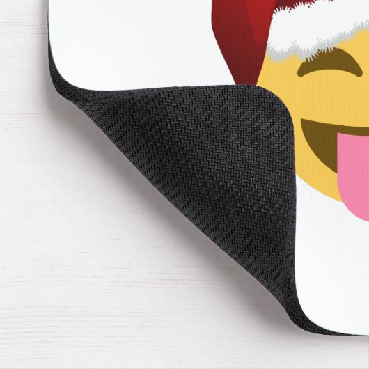 Weihnachtsclaus windet Emoji Mousepad (Ecke)