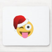 Weihnachtsclaus windet Emoji Mousepad (Vorne)