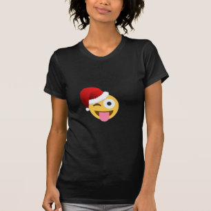 Weihnachtsclaus windet Emoji T-Shirt