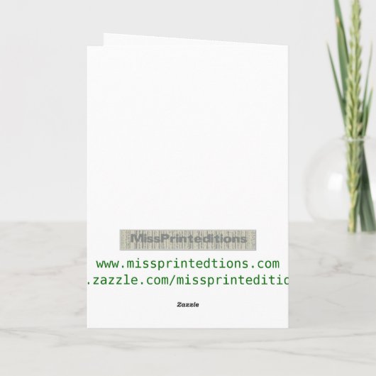 Weihnachtsclef-Baum Feiertagskarte (Rückseite)