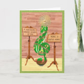 Weihnachtsclef-Baum Feiertagskarte (Vorderseite)