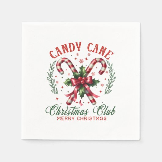 Weihnachtsclub Serviette (Vorderseite)