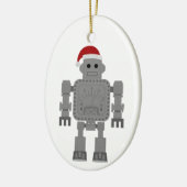 Weihnachtsclubroboter Keramik Ornament (Links)