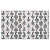 Weihnachtsclubroboter Stoff (Fat Quarter (45,7 x 55,9 cm))