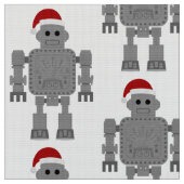 Weihnachtsclubroboter Stoff (Nahaufnahme)