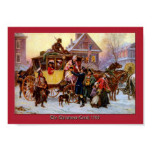 Weihnachtscoach 1795 von Jean Leon Ferris Print