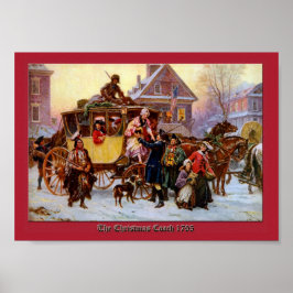 Weihnachtscoach 1795 von Jean Leon Ferris Print Poster