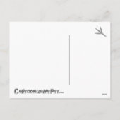 Weihnachtscockatiel Feiertagspostkarte (Rückseite)