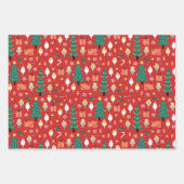 Weihnachtscockatiel Geschenkpapier Set (Vorderseite)