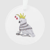 Weihnachtscockatoo Ornament (Vorderseite)