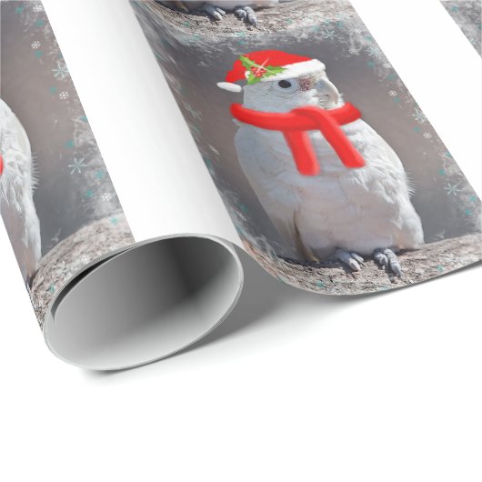 Weihnachtscockatoo-Packpapier Geschenkpapier (Rolleneckpunkt)