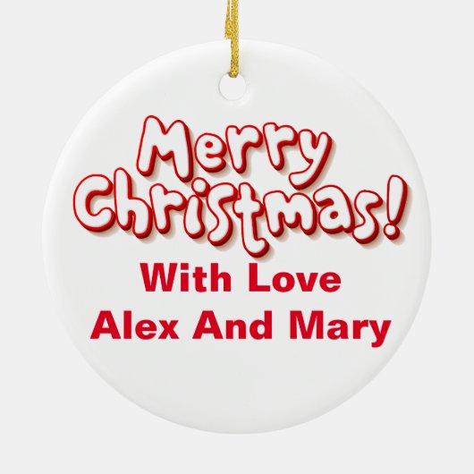 Weihnachtscocker-Hund Keramik Ornament (Hinten)