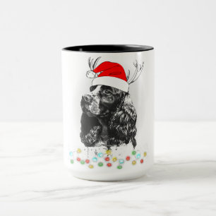 Weihnachtscocker Spaniel Hund Funny Xmas Santa Dog Tasse