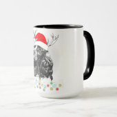 Weihnachtscocker Spaniel Hund Funny Xmas Santa Dog Tasse (VorderseiteRechts)