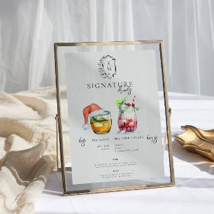 Weihnachtscocktail Bräunungsgetränk Poster