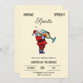 Weihnachtscocktail Einladung (Vorne/Hinten)