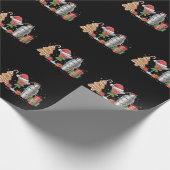 Weihnachtscocktail Espresso Martini Drink Party Geschenkpapier (Ecke)