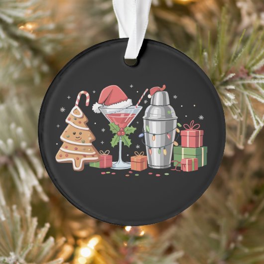 Weihnachtscocktail Espresso Martini Drink Party Ornament (Baum)