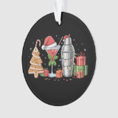 Weihnachtscocktail Espresso Martini Drink Party Ornament (Vorderseite)