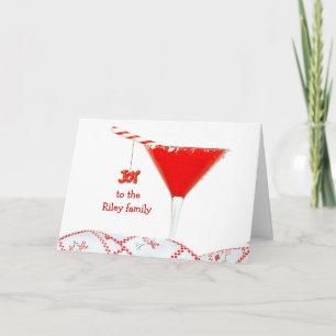 Weihnachtscocktail Feiertagskarte