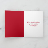 Weihnachtscocktail Feiertagskarte (Innenseite)