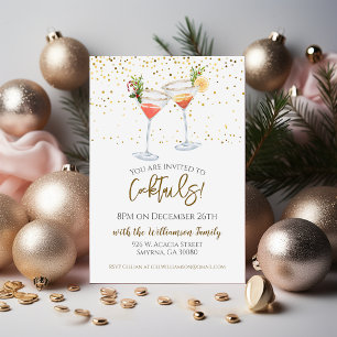 Weihnachtscocktail Festliche Drinks Party Einladung