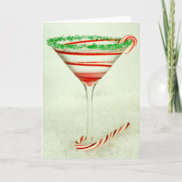 Weihnachtscocktail-Frau Claustini Feiertagskarte