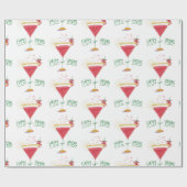 Weihnachtscocktail Geschenkpapier (Flach)