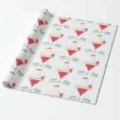 Weihnachtscocktail Geschenkpapier (Ungerollt)
