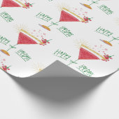 Weihnachtscocktail Geschenkpapier (Ecke)
