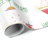 Weihnachtscocktail Geschenkpapier (Rolleneckpunkt)