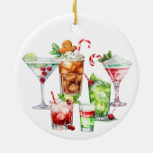 Weihnachtscocktail Getränke Keramik Ornament (Hinten)