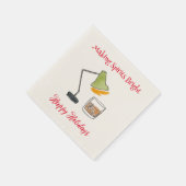 Weihnachtscocktail Getränke Napkins Serviette (Ecke)