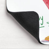 Weihnachtscocktail Mousepad (Ecke)
