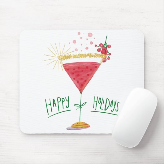 Weihnachtscocktail Mousepad (Mit Mouse)