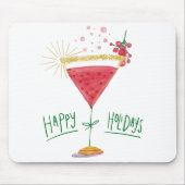 Weihnachtscocktail Mousepad (Vorne)