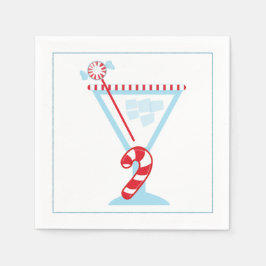 Weihnachtscocktail Napkin mit Martinool Serviette