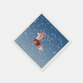 Weihnachtscocktail Napkins Dackel Paper Napkins Serviette (Ecke)