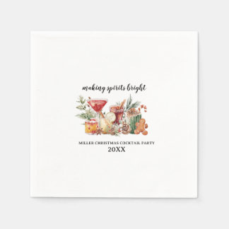 Weihnachtscocktail Papier Napkins Serviette