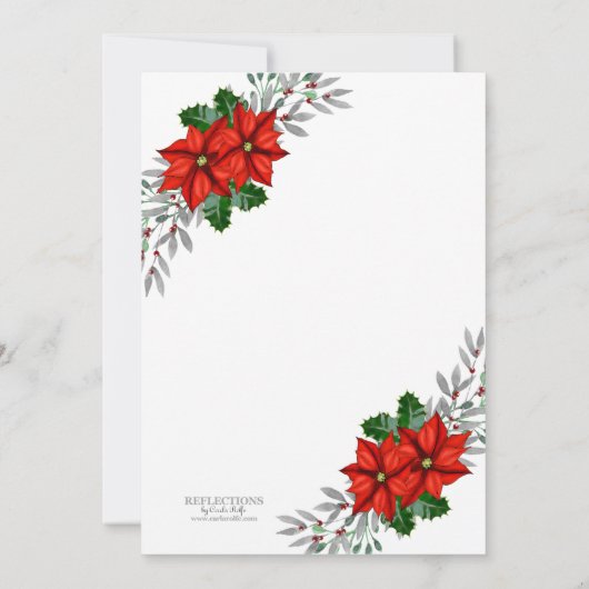 Weihnachtscocktail-Party Einladung (Rückseite)