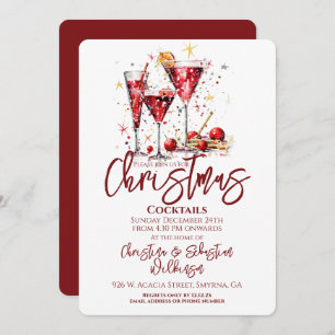 Weihnachtscocktail-Party Einladung