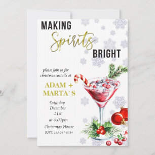 Weihnachtscocktail-Party Einladung