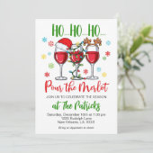 Weihnachtscocktail-Party Einladung (Stehend Vorderseite)