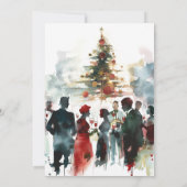 Weihnachtscocktail-Party Einladung (Rückseite)