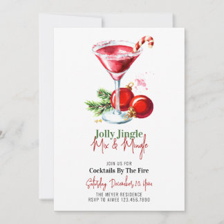 Weihnachtscocktail-Party Einladung